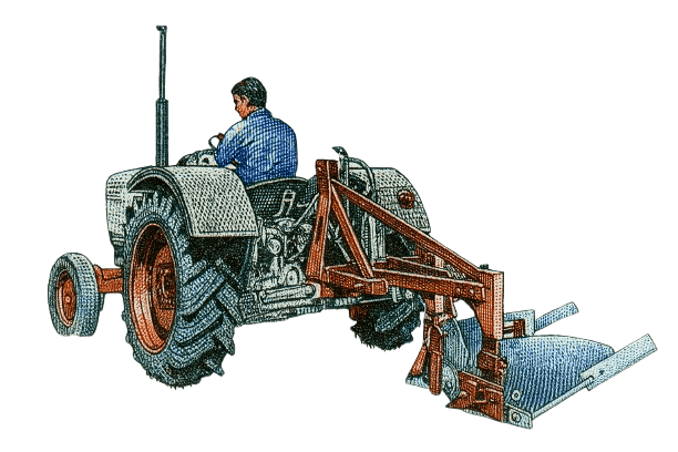 Tractor representing Bharat Trade Sim's roots